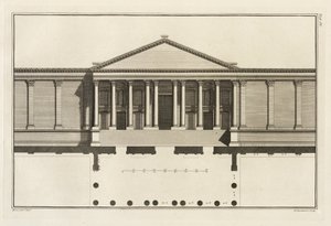 Entrada principal al Tribunal del Templo, 1753 de Giovanni Battista Borra
