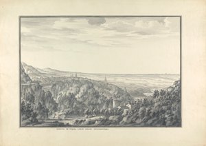 Vista de Tivoli en dirección del viento del norte de Giovanni Battista Borra