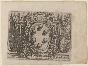 Dedicación a Don Pietro Medici de "Bizzarie di varie Figure"