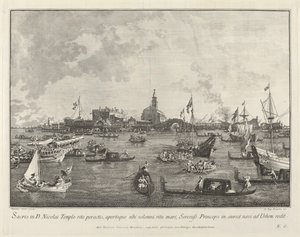 El Dogo en el Bucintoro Saliendo de San Nicolò di Lido, 1763-1766