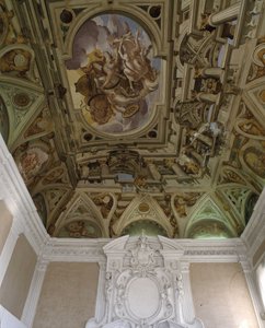 La caída de Faetón (1625) - Fresco en trompe l
