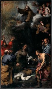 Milagro de San Bernardino de Siena de Giovanni Battista Carlone