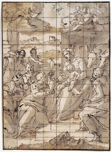 La adoración de los Reyes de Giovanni Battista Castello