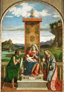 La Virgen con el Niño entre San Juan Bautista y
Santa Magdalena ...