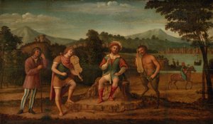 El juicio de Midas. El concurso musical entre Apolo y Marsias de Giovanni Battista Cima da Conegliano