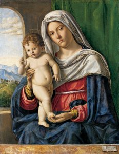 Virgen con el Niño, c.1500-4 (óleo sobre álamo)