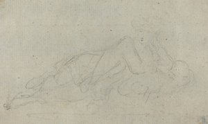 Mujer reclinada (verso) de Giovanni Battista Cipriani