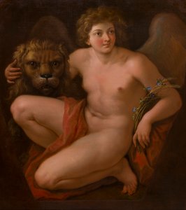 El segundo de un par de cuadros alegóricos : La paz y la abundancia, c.1747-85 (óleo sobre lienzo) de Giovanni Battista Cipriani