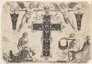 Colgante en Forma de Cruz y Otros Cuatro Motivos de Giovanni Battista Costantini