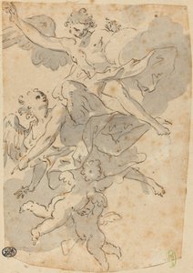 Ángeles y putti de Giovanni Battista Crosato