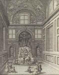 Stanza de Venti en el Teatro de Belvedere de Frascati..., 1691 o después de Giovanni Battista Falda