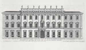 Vista de la fachada del Palazzo Chigi, Roma, diseñado por Matteo di Castello, Carlo Maderno (1556-1629) y Giovanni Bernini (1598-1680)
