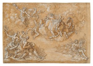 La caída de Faetón de Giovanni Battista Foggini