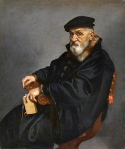 Italiano: Retrato de un anciano sentado de Giovanni Battista Moroni