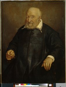 Retrato de Christoforo Novati (?) (Retrato de C. Novati). Pintura de Giovan Battista Moroni (1520 o 1525-1578), óleo sobre lienzo. Arte italiano (Bérgamo) de Giovanni Battista Moroni