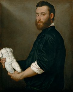 Retrato del escultor Alessandro Vittoria de Giovanni Battista Moroni