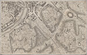 Nuevo mapa de Roma sacado a la luz por Giambattista Nolli en el año MDCCXLVII, conocido como La Pianta Grande di Roma de Giovanni Battista Nolli