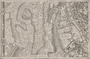 Nuevo mapa de Roma sacado a la luz por Giambattista Nolli en el año MDCCXLVII, conocido como La Pianta Grande di Roma de Giovanni Battista Nolli