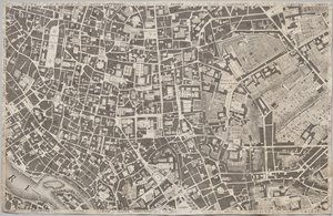 Nuevo mapa de Roma sacado a la luz por Giambattista Nolli en el año MDCCXLVII, conocido como La Pianta Grande di Roma de Giovanni Battista Nolli