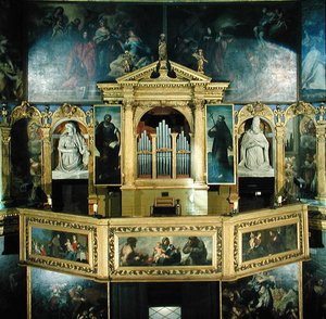 Vista del órgano, 1615 de Giovanni Battista Novello