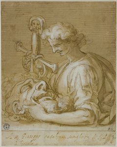 David con la cabeza y la espada de Goliat de Giovanni Battista Paggi