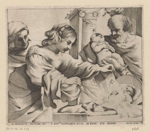 Sagrada Familia con Ana y el joven Juan Bautista de Giovanni Battista Pasqualini