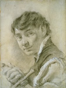 Retrato de un joven con una espada en la mano de Giovanni Battista Piazzetta