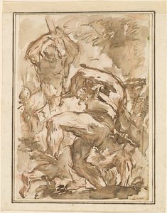 Una Batalla de Hombres Desnudos de Giovanni Battista Piranesi