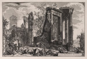 Otra vista del Templo de la Sibila en Tivoli, de Vedute di Roma (Vistas de Roma) de Giovanni Battista Piranesi