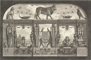 Ornamento egipcio antiguo de Giovanni Battista Piranesi