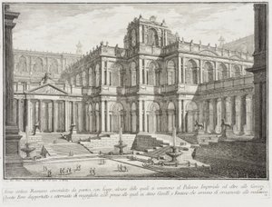 Foro Antiguo Rodeado de Pórticos, c.1743 de Giovanni Battista Piranesi