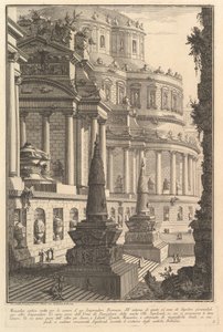 Mausoleo antiguo erigido para las cenizas de un emperador romano de Giovanni Battista Piranesi