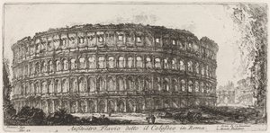 Anfiteatro Flavio conocido como el Coliseo de Giovanni Battista Piranesi