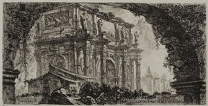 Arco de Constantino en Roma, lámina 9 de Algunas vistas de arcos triunfales y otros monumentos de Giovanni Battista Piranesi