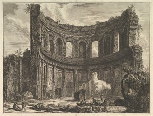 Restos del Templo llamado de Apolo en la Villa Adriana cerca de Tívoli Villa de Adriano..., ca. 1768 de Giovanni Battista Piranesi