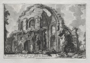Avance del Templo de Minerva Médica de Giovanni Battista Piranesi