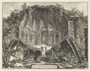 Canopus en de Villa Adriana t y Tivoli Restos del Templo del Dios Canopus en Villa Adriana en Tivoli (título sobre objeto) Gezichten op Rome (título de la serie) Vistas de Roma diseñadas y grabadas por el arquitecto Giambattista Piranesi Ve (nez) iano (tít de Giovanni Battista Piranesi