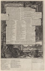 Catálogo de las obras de Giovanni Battista Piranesi
