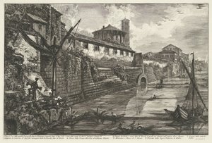Cloaca Máxima de Roma Vista del antiguo Sostrizioni realizado por Tarquinio Superbo llamado Bel Lido (...) (título sobre objeto) Gezichten op Rome (título de la serie) Vistas de Roma diseñadas y grabadas por el arquitecto Giambattista Piranesi Ve (nez) ian