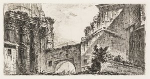 Foro de Augusto, lámina 15 de Algunas vistas de arcos triunfales y otros monumentos de Giovanni Battista Piranesi