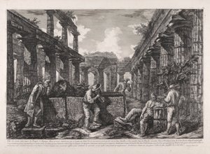 Frontispicio, de Diferentes vistas de de Giovanni Battista Piranesi