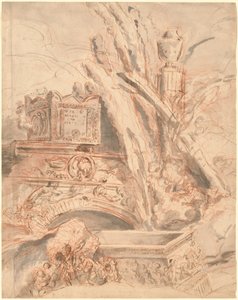 Grotesco con la tumba de Nerón de Giovanni Battista Piranesi