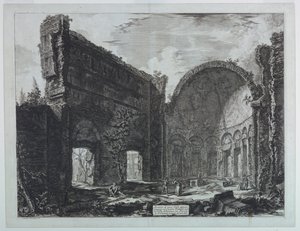 Villa de Adriano cerca de Tívoli, "Le Vedute di Roma" de Giovanni Battista Piranesi