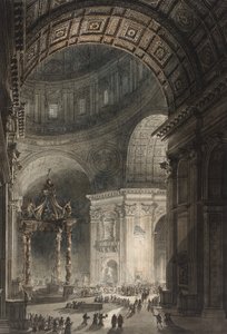 Iluminación de la Cruz en San Pedro el Viernes Santo, 1787 de Giovanni Battista Piranesi