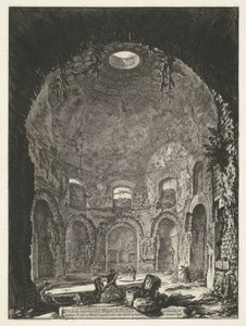 Interior van de Tempio della Tosse bij Tivoli Vista interior del Tempio della Tosse (...) (título sobre objeto) Gezichten op Rome (título de la serie) Vistas de Roma diseñadas y grabadas por el arquitecto Giambattista Piranesi Ve (nez) iano (título de la s de Giovanni Battista Piranesi