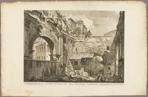 Vista interna del Atrio del Pórtico de Octavia, de Vistas de Roma