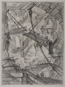 Invenzioni Capric di Carceri; Hind 7, Primer Estado de Tres, c. 1749