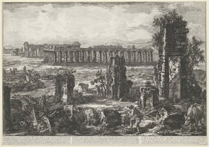 Muralla y templos de la ciudad antigua en Paestum Vue de ce qui reste encore des Murs A. de l