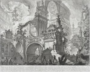 Parte de un Puerto Espacioso y Magnífico para el uso de los antiguos Romanos abriéndose a una gran plaza de mercado, 1761-80