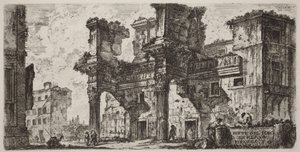 Parte del Foro de Nerva de Giovanni Battista Piranesi